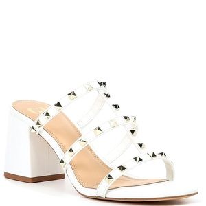 Gianni Bini Studded Block Heels